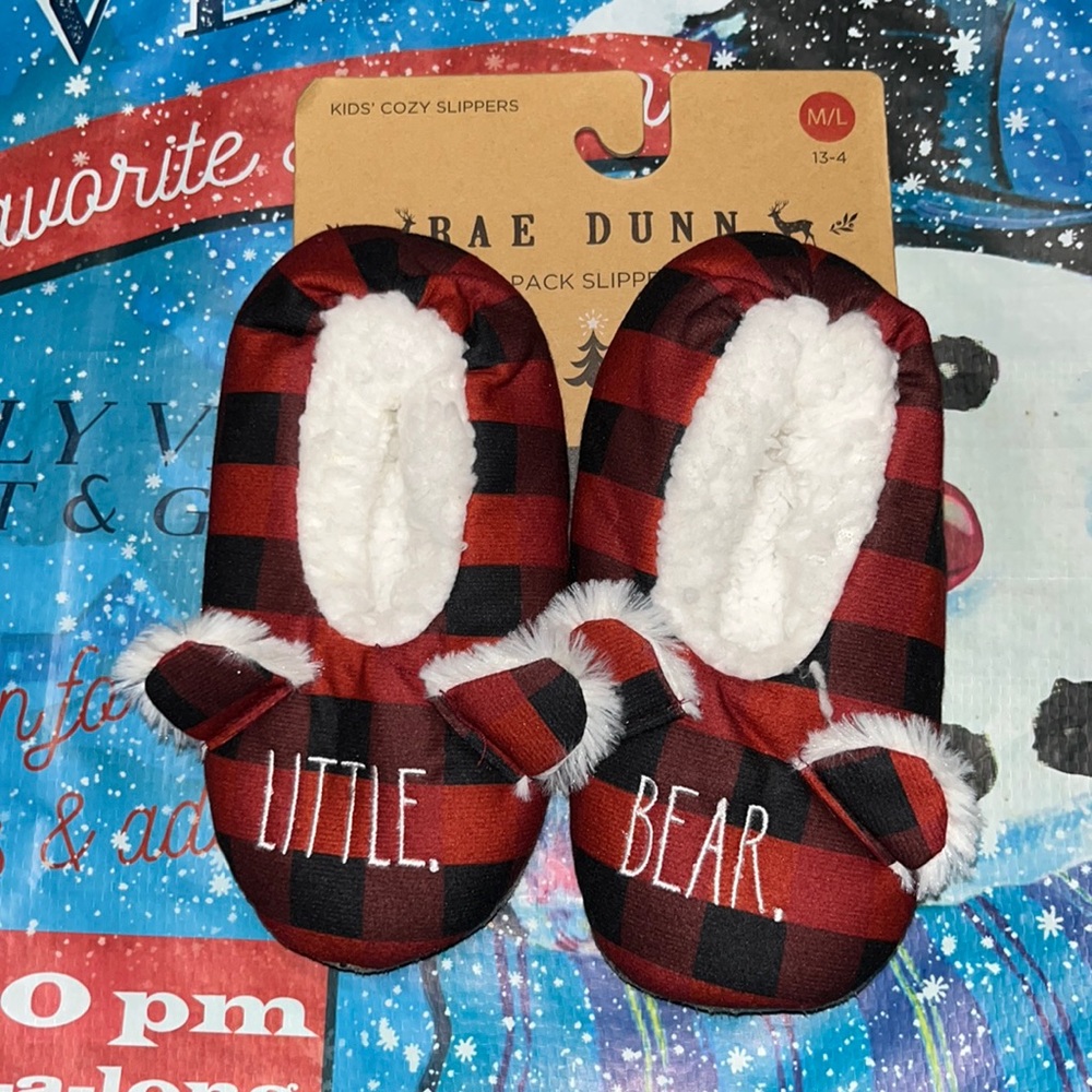 Rae Dunn Kids Cozy Slippers